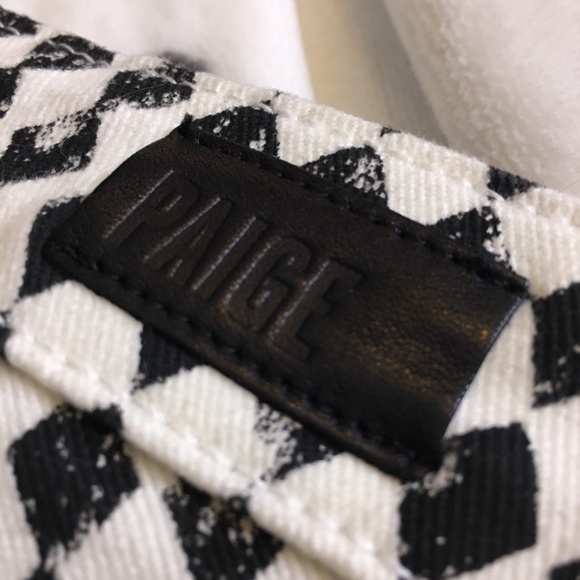 PAIGE - Diamond Checkerboard Print Verdugo Ultra Skinny Jeans - Picture 3 of 6